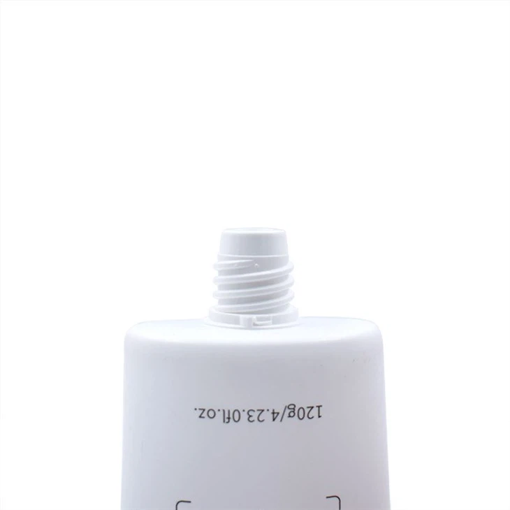 Cosmetic Flat Oval Tubes With Double Flat Cap